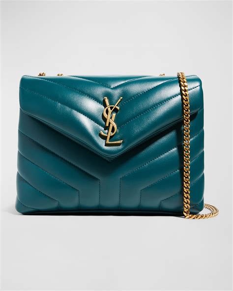 ysl sea turquoise bag|SAINT LAURENT Calfskin Matelasse Monogram Lou Camera .